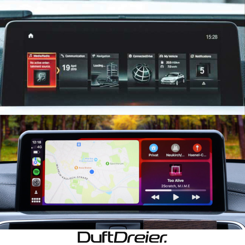 Apple Carplay & Android Auto passend für BMW 1er F20 F21 2er F22 F23 M2 F87 mit CIC NBT EVO