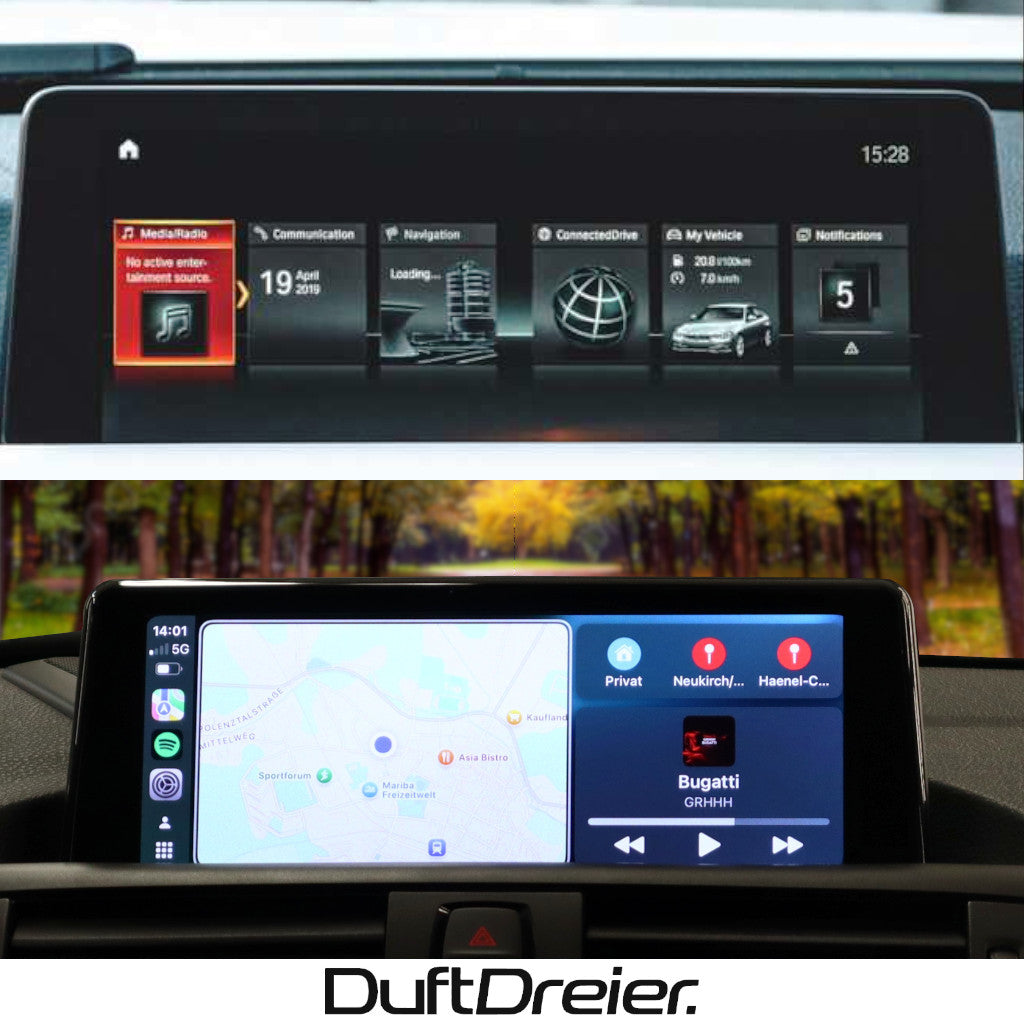 Apple Carplay & Android Auto passend für BMW 1er F20 F21 2er F22 F23 M2 F87 mit CIC NBT EVO