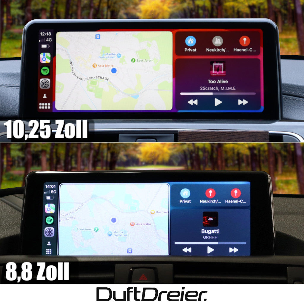 Apple Carplay & Android Auto passend für BMW 1er F20 F21 2er F22 F23 M2 F87 mit CIC NBT EVO
