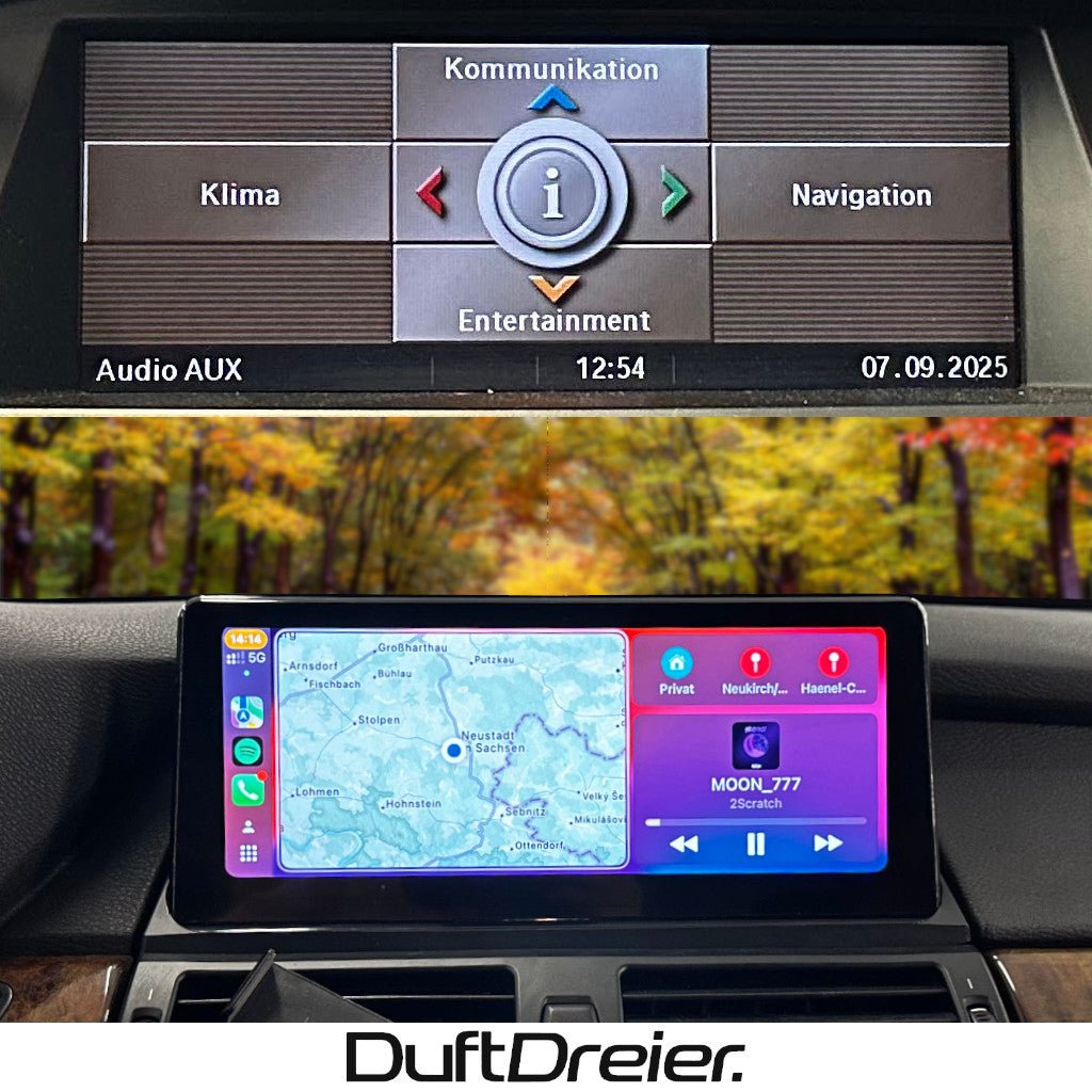 Apple Carplay & Android Auto passend für BMW X5 X6 E70 E71 - DuftDreier