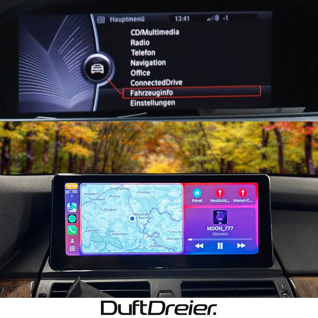 Apple Carplay & Android Auto passend für BMW X5 X6 E70 E71 - DuftDreier