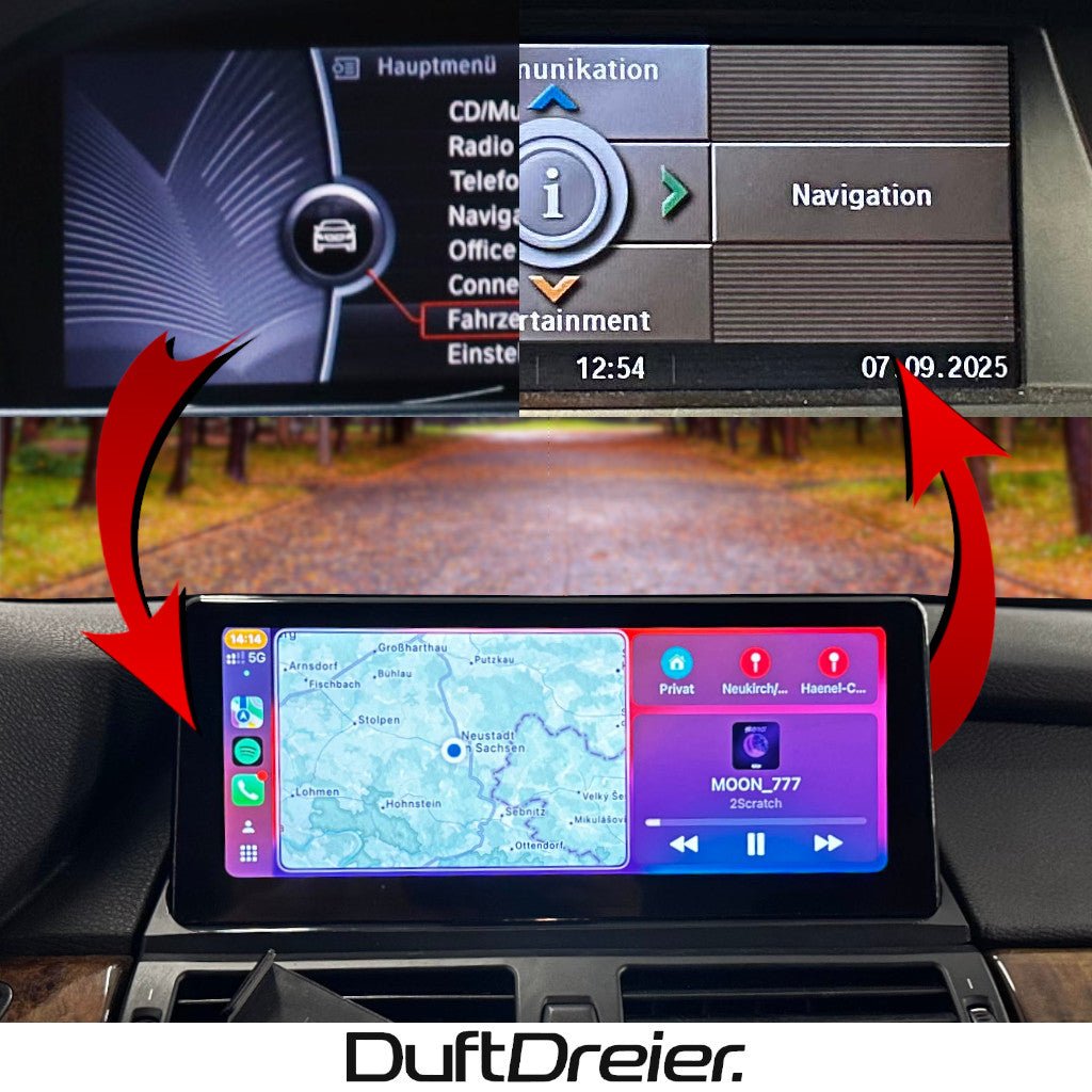 Apple Carplay & Android Auto passend für BMW X5 X6 E70 E71 - DuftDreier