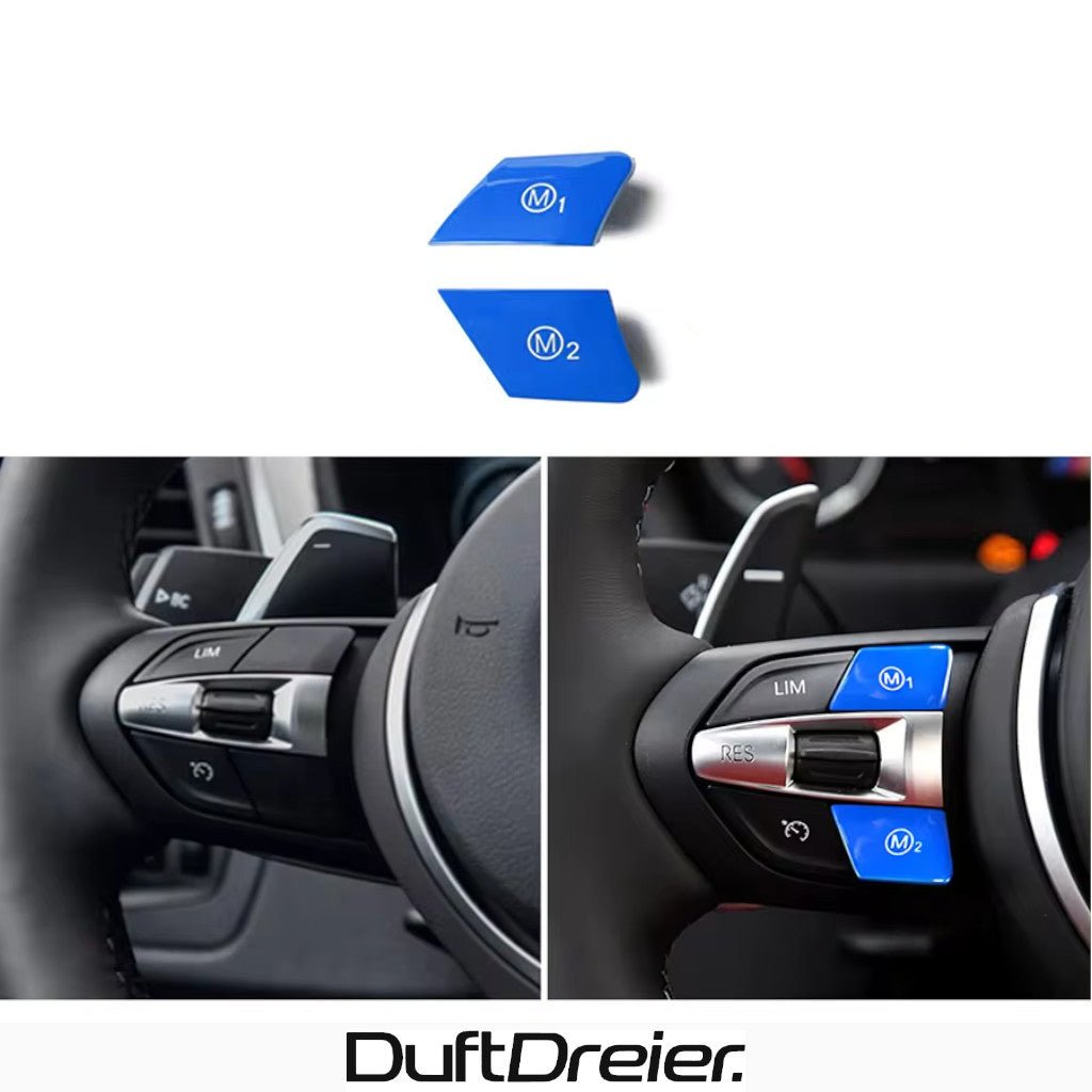 Farbige Memory - Knöpfe für BMW F20 F30 F32 F10 F22 - DuftDreier