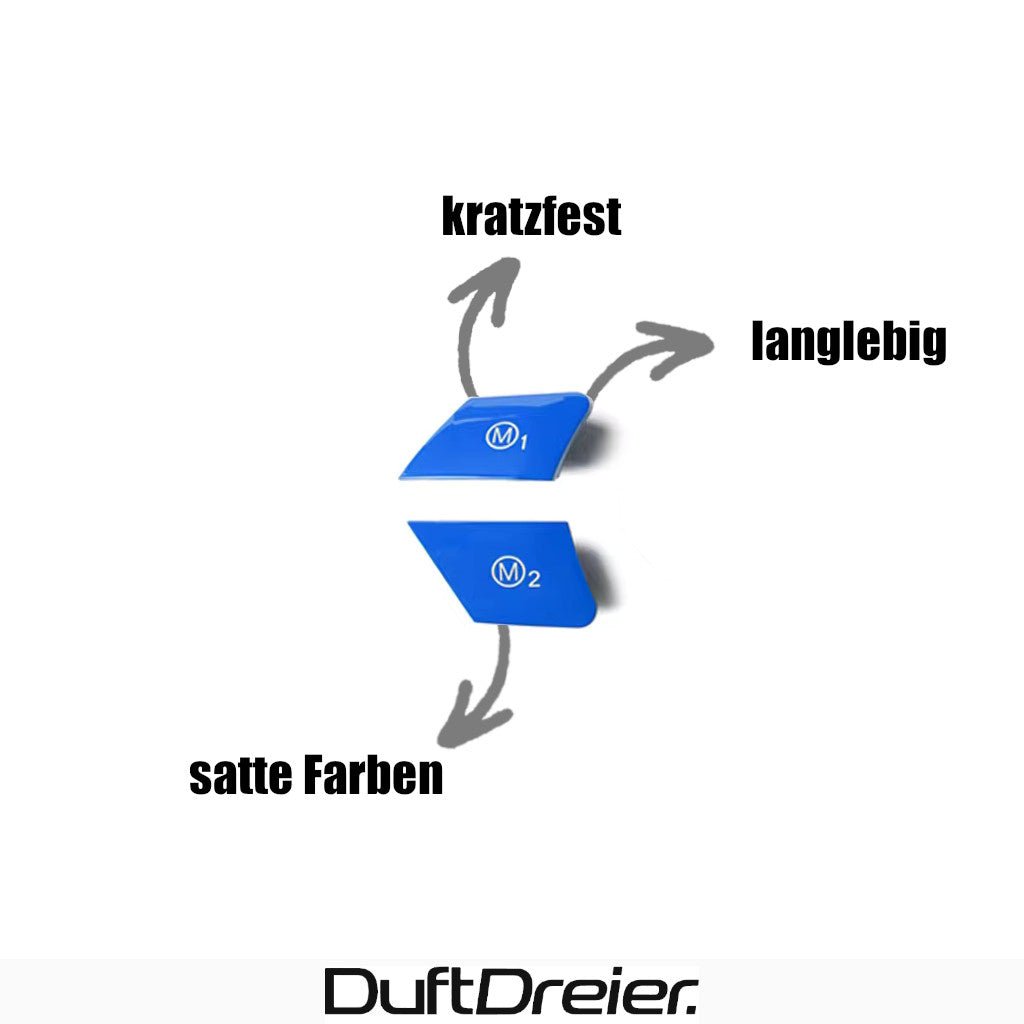 Farbige Memory - Knöpfe für BMW F20 F30 F32 F10 F22 - DuftDreier