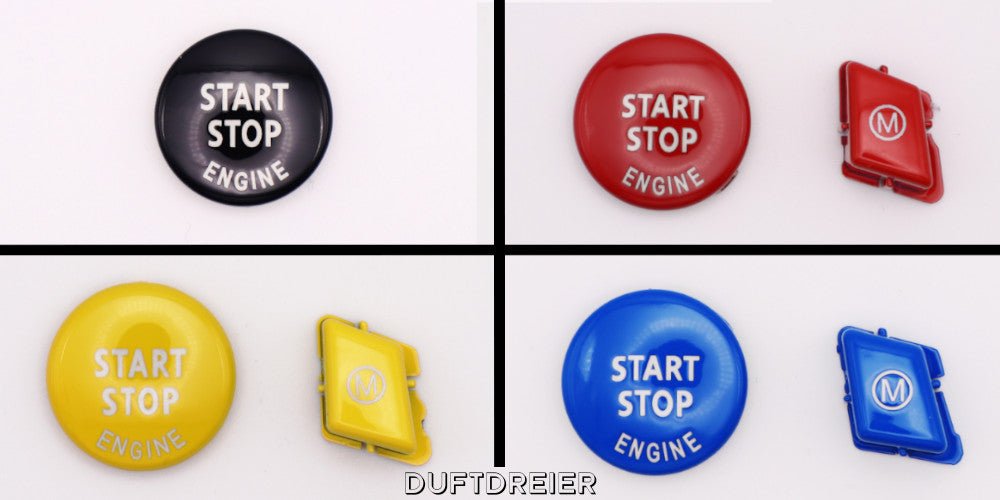 BMW E90/E91/E92/E93 Rote, Blaue, Gelbe oder Schwarze Startknöpfe mit Memoy Knopf