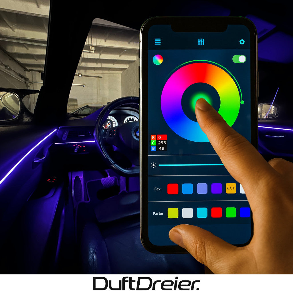 Ambientebeleuchtung RGB Set Universal für Auto Innenraum