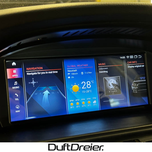 Android Navi für Apple Carplay & Android Auto passend für BMW 3er E90 E91 E92 E93 5er E60 E61