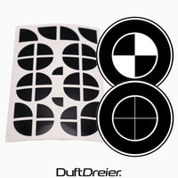 Emblem Ecken für Schwarze BMW Embleme - DuftDreier
