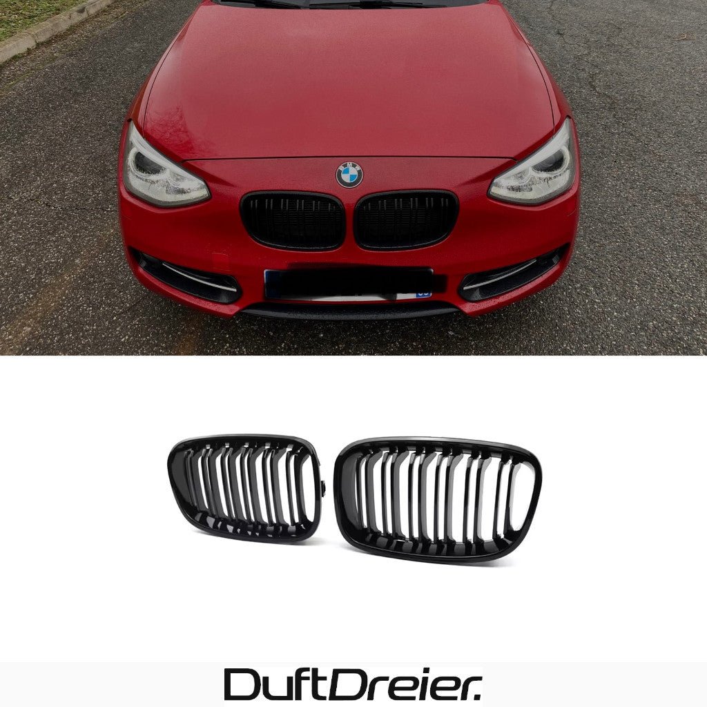 Schwarze Nieren Kühlergrill passend für BMW 1er F20 F21 Schwarze Nieren Kühlergrill passend für BMW 1er F20 F21