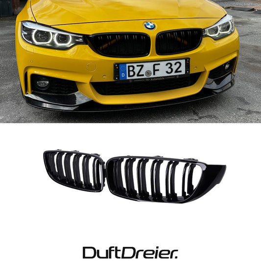 Schwarze Nieren passend für BMW 4er F32 F33 F36 - DuftDreier