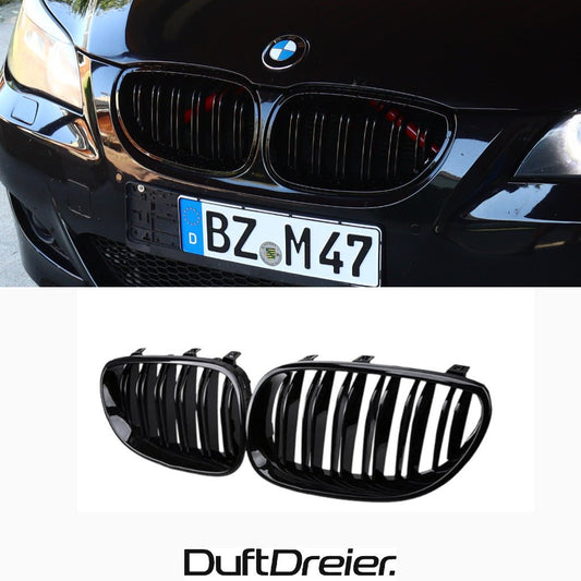 Schwarze Nieren passend für BMW 5er E60 E61 - DuftDreier