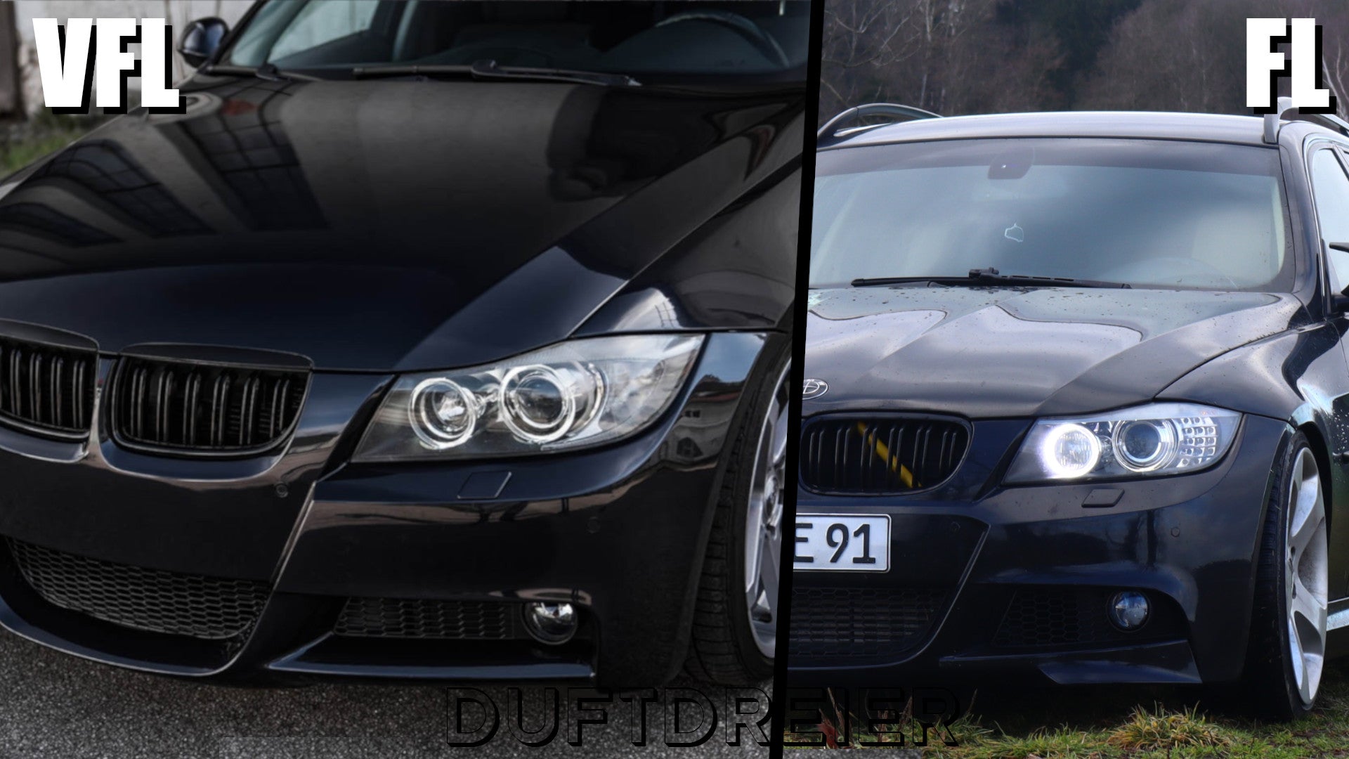 Vergleich VFL und LCI BMW e90 und e91